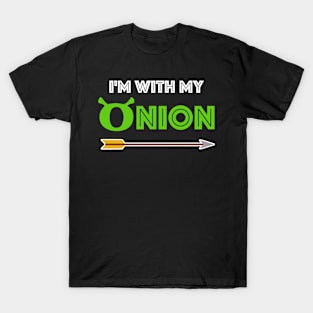 I'm with my onion (right) shrek T-Shirt